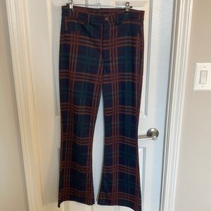 American Eagle plaid flare pant, size 8